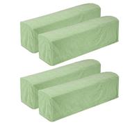 sourcing map 4Pcs Twill Stretch Armrest Covers, Soft Armchair Slipcovers Couch Recliner Arm Cover for Chair Sofa Protector, Fruit Green