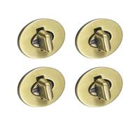 sourcing map 4Pcs Twist Turn Lock Clasp, 30 x 24mm Closures Lock Fasteners for Purse Zinc Alloy Oval Bag Closure Clip Hardware Accessories for DIY Handbag Craft, Bronze