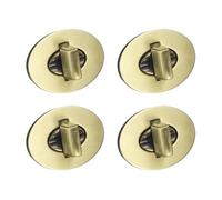 sourcing map 4Pcs Twist Turn Lock Clasp, 46 x 35mm Closures Lock Fasteners for Purse Zinc Alloy Oval Bag Closure Clip Hardware Accessories for DIY Handbag Craft, Bronze