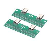 sourcing map 4Pcs Type-C Connector Female USB 3.1 26Pin Test PCB Board Adapter for Data Cable Adapters