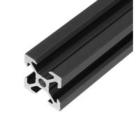 sourcing map 4PCS V Slot 2020 Aluminum Extrusion, 500mm European Standard Anodized Linear Rail Profile Framing for 3D Printer Parts CNC DIY Projects, Black