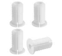 sourcing map 4Pcs Wall Grommets 3/4 Inch 19mm Silicone Anti-Slip Wall Pass Through Cable Bushing Feed Through Grommets Ethernet Cable Routing Kit, White