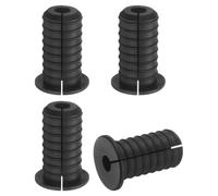 sourcing map 4Pcs Wall Grommets 3/4 Inch 19mm Silicone Anti-Slip Wall Pass Through Cable Bushing Feed Through Grommets Ethernet Cable Routing Kit, Black