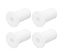 sourcing map 4Pcs Wall Grommets for Cables 3/4 Inch Silicone Cable Wall Bushing Feed Through Cable Routing Kit Accessories Wall Cable Pass Through for Ethernet with 7mm Hole, White
