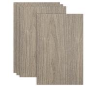 sourcing map 4PCS Walnut Plywood Sheets,12 x 18 x 1/8 Inch Unfinished Wood Board Lightweight/Durable Wood Panels for Laser Cutting & Engraving,Crafts,Painting, Aircraft Model