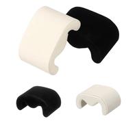 sourcing map 4pcs Watch Case Pillows, m Shaped Watch Display Pillow Velvet Watch Cushion Replacement for Watch Bracelet Display Storage Black Beige