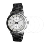 sourcing map 4pcs Watch Glass Screen Protector 40.5mm 9H Tempered Glass HD Clear Curved Edge Anti-Scratch Waterproof Round Smart Watch Dial Crystal Face Protective Film with Accessories