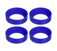 sourcing map 4pcs Water Bottle Boot, Protective Silicone Boot Sleeve Non Slip Bottom Cover Bumper for Water Bottles Mug Tumbler Royalblue(70mm)