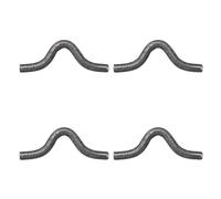 sourcing map 4Pcs Weld-on Steel Rope Hook, Weld on Safety Chain Clip Loop Weldable Tractor Hook Rope Hooks Chain Tie Down Ring for Trucks Trailers 100mm