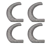 sourcing map 4Pcs Weld-on Steel Rope Hook, Weld on Safety Chain Clip Loop Weldable Tractor Hook Rope Hooks Chain Tie Down Ring for Trucks Trailers 39mm