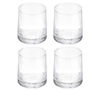 sourcing map 4pcs Whiskey Glasses 8.5oz Clear Rocks Whiskey Glasses for Rum Old Fashioned Glass Cups Cocktails Beer at Home Bar Birthdays Wedding Anniversary, Transparent