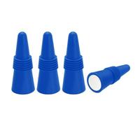sourcing map 4Pcs Wine Stoppers High Temp Silicone Plug T Shaped Wine Bottle Stopper Wine Outlet Cap Bottle Cover, Dark Blue