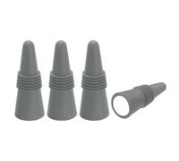 sourcing map 4Pcs Wine Stoppers High Temp Silicone Plug T Shaped Wine Bottle Stopper Wine Outlet Cap Bottle Cover, Grey