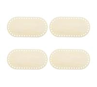 sourcing map 4Pcs Wooden Basket Bottom, 3.94x7.87 Oval Blank Natural Wood Base Solid Crochet Basket for DIY Craft Weaving Basket Making Supplies Home Decor