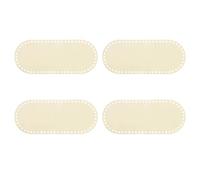 sourcing map 4Pcs Wooden Basket Bottom, 4.92x11.81 Oval Blank Natural Wood Base Solid Crochet Basket for DIY Craft Weaving Basket Making Supplies Home Decor