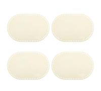 sourcing map 4Pcs Wooden Basket Bottom, 7.87x11.81 Oval Blank Natural Wood Base Solid Crochet Basket for DIY Craft Weaving Basket Making Supplies Home Decor