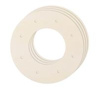 sourcing map 4Pcs Wooden Wreath Frames, Round 7.9" OD/3.9" ID Unfinished Floral Hoop Rings for DIY Christmas Easter Crafts Wedding Holiday Wall Home Decor