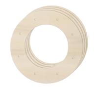 sourcing map 4Pcs Wooden Wreath Frames, Round 9.8" OD/5.9" ID Unfinished Floral Hoop Rings for DIY Christmas Easter Crafts Wedding Holiday Wall Home Decor