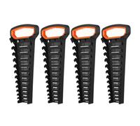 sourcing map 4pcs Wrench Organizer, 12-Slot Each Wrench Holder, Wrench Rack Tray Storage For Tool Box, For Wrenches with Size SAE:1/4" - 15/16" Metric 6mm-24mm, Black