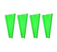 sourcing map 4pcs Wrench Organizer, 16-Slot Each Wrench Holder, Wrench Rack Tray Storage For Tool Box, For Wrenches with Size SAE:1/4" - 1" Metric 6mm-24mm, Green