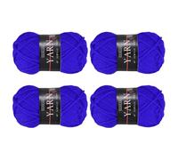 sourcing map 4PCS x 25g Acrylic Crochet Yarns, Sky Blue 4 Ply Sport Weight Crochet Yarns Bulk Soft and Fluffy for Knitting DIY Handicraft Blankets(200m/219 Yards Total)