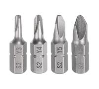 sourcing map 4pcs Y Shape Screwdriver Bits 1/4" Hex Shank S2 Steel Magnetic Y3/Y4/Y5/Y6 Head 1" Length Screw Driver Bits Electric Screw Driver Bit for Repair Work