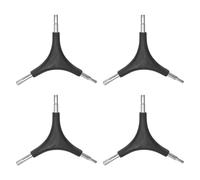 sourcing map 4pcs Y-Shaped 3 Way Wrench 4mm 5mm 6mm Y-Type Inner Hexagon Spanner Chrome Plating Portable Bike Hex Wrench Torque Spanner for Bicycle Cycling Repair Hardware Tools, Black