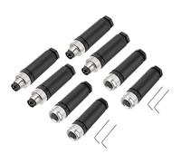 sourcing map 4Set 4 Pin M8 Female Male Aviation Connector Wire Plug A Coding 8mm Circular Sensor Connector Waterproof IP67 for Cable