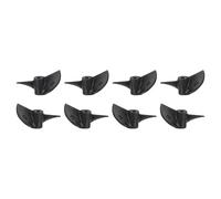 sourcing map 4Set RC Boat Propeller, 2 Blades Propellers 1.9mm Hole Dia 30mm OD CW Clockwise Rotating Drill Propeller for RC Boat, DIY Ship Model, Black