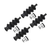 sourcing map 4Sets 42mm Waterproof Push Rod Rubber Seal Bellow with Aluminum Mount for RC Boat Brushless Electric Boat Car