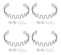 sourcing map 4Sets Upholstery Spring Replacement Kits, 27.56" Sagging Cushions Repair Kit with Clips Nails for Furniture Sofa Recliner Chair