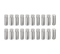 sourcing map 4x10mm 304 Stainless Steel Dowel Pins, 20Pcs Knurled Head Flat Chamfered End Dowel Pin, Wood Bunk Bed Shelf Pegs Support Shelves Fasten Elements