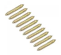 sourcing map 4x11mm Hanger Bolts, 12pcs Double Ended Self-Tapping Thread Wood to Wood Dowel Screws for Wood Connecting