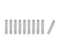 sourcing map 4x15mm Dowel Pins, 10pcs 304 Stainless Steel Round Head Flat Chamfered End Dowel Pin Bunk Bed Pins Shelf Pegs Support Shelves Fasten Elements