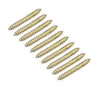 sourcing map 4x18mm Hanger Bolts, 50pcs Double Ended Self-Tapping Thread Wood to Wood Dowel Screws for Wood Connecting
