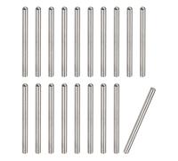 sourcing map 4x35mm Dowel Pins, 20pcs 304 Stainless Steel Round Head Flat Chamfered End Dowel Pin Bunk Bed Pins Shelf Pegs Support Shelves Fasten Elements