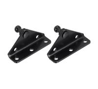sourcing map 5.08mm Ball Stud Mounting Bracket,L-Type Mounts Steel Gas Strut Mount Universal Spring Lift Strut for Gas Shock Spring Strut Lift Support Prop,2Pcs Black