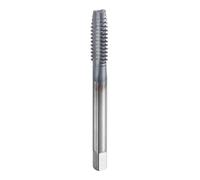 sourcing map 5/16"-16 UNS Thread Tap 6542 Cobalt High-Speed Steel TiCN Coated Plug Tap Right Hand Flat Head 3 Straight Flutes Screw Threading Hand Tap