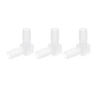 sourcing map 5/16" 90 Degree Elbow Hose Barb, 3pcs L-Shaped Aquarium Air Valve Connector Tubing for Fish Tank Pond Air Line