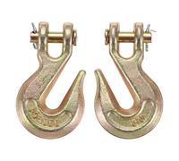 sourcing map 5/16" Clevis Grab Hook, G70 Carbon Steel Transport Safety Chain Hooks, 2 Pcs Clevis Grab Hooks for Rigging Deck Receiver Hitches Trailer Wiring