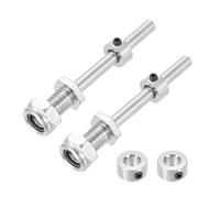 sourcing map 5/16 Inch Diameter x 2.4 Inch Length 2 Set Landing Gear Axle Shaft Drive Axle with Nuts for RC Airplane