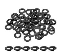 sourcing map 5/16 Spring Lock Washer, 304 Stainless Steel Split Lock Washers for Screws Bolts Cars Construction Machinery Black Pack of 50