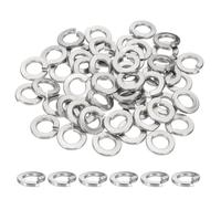 sourcing map 5/16 Spring Lock Washer, 304 Stainless Steel Split Lock Washers for Screws Bolts Cars Construction Machinery Silver Pack of 50