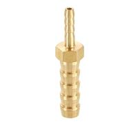 sourcing map 5/16" to 3/16" Brass Hose Barb Fitting Metal Splicer | Mender for 3D Printing, Air Compressor, CNC Machine, Dies