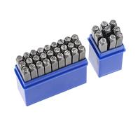 sourcing map 5/32" (4mm) Number and Letter Stamp Set, A-Z & 0-9 Alloy Steel Punch Press Tool for Metal Plastic Wood Leather