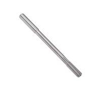 sourcing map 5.3mm Chucking Reamer, HSS Cobalt M35 Lathe Machine Reamer D4 6 Straight Flutes, Round Shank Milling Cutting Tool, for Stainless Steel Alloy Copper Metal