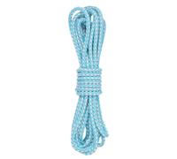sourcing map 5.5 Yard Leather Cord, 5.5mm Round Braided Leather Strips Rope Folded String for Crafts Jewelry Making Necklace Bracelets Belt, Sky Blue+White
