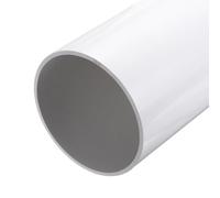 sourcing map 5.51 Inch PVC Rigid Tube Round Pipe 131.4mm ID 140mm OD 12" High Impact for Water Pipe, Aquarium, Fish Tank, Greenhouse Garden, White