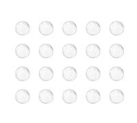 sourcing map 5.5mm Solid Round Clear Glass Ball Boiling Stones Soda Lime Glass Beads 200pcs