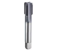 sourcing map 5/8"-28 UNS Thread Tap 6542 Cobalt High-Speed Steel TiCN Coated Plug Tap Right Hand Flat Head 4 Straight Flutes Screw Threading Hand Tap